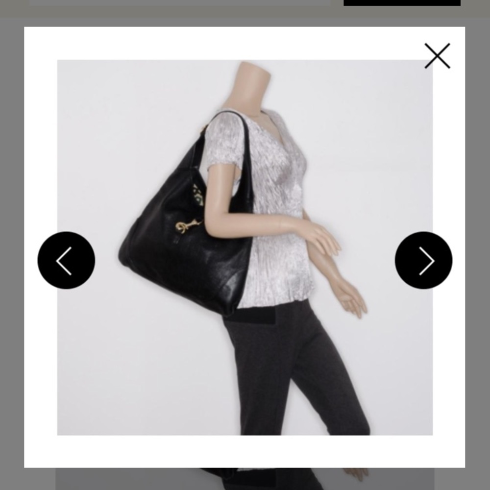 Gucci Hobo Black Leather - large (short shoulder strap)
